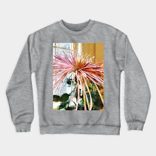 Chrysanthemums - Spider Mum Pink Splendor Crewneck Sweatshirt